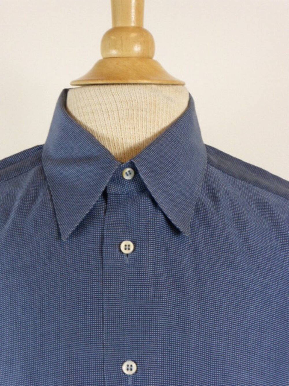 Lorenzini Neiman Marcus Blue Cotton Shirt 16 View 3